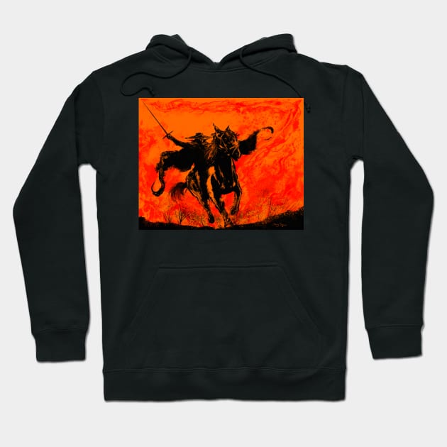 Zorro Fire and Flames Hoodie by DougSQ